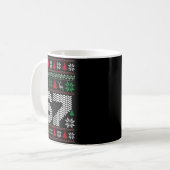 Hässlicher Weihnachtspullover 67 Sechs Sieben 6 7  Kaffeetasse (Vorderseite Links)
