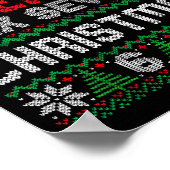 Hässlicher Weihnachtspullover 67 Sechs Sieben 6 7 Poster (Ecke)