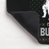 Hässlicher Weihnachtspullover Bully Französische B Mousepad (Ecke)