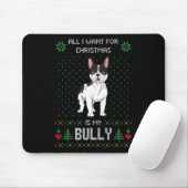 Hässlicher Weihnachtspullover Bully Französische B Mousepad (Mit Mouse)