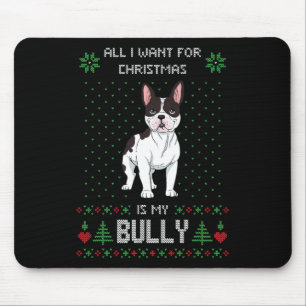 Hässlicher Weihnachtspullover Bully Französische B Mousepad