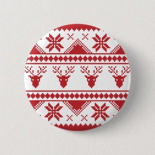 Hässlicher Weihnachtspullover Button