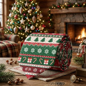 Hässlicher Weihnachtspullover Fair Isle Krawatte