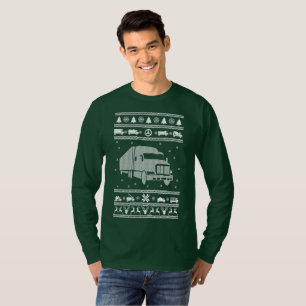 Hässlicher Weihnachtspullover für LKW-Fahrer T-Shirt