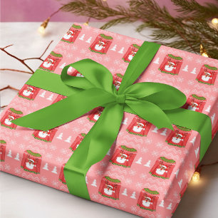 Hässlicher Weihnachtspullover Lustiges Rentier Wei Geschenkpapier