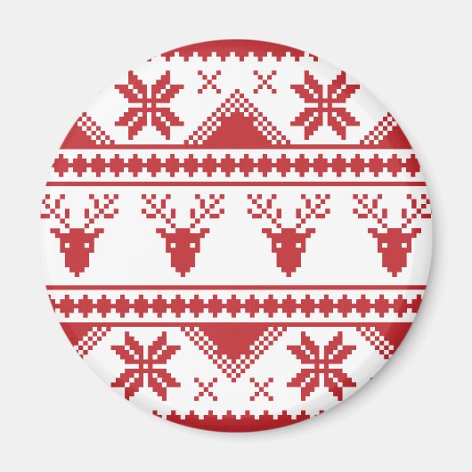 hässlicher Weihnachtspullover Magnet (Vorne)