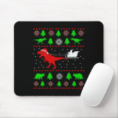 Hässlicher Weihnachtspullover mit Dinosauriern für Mousepad (Mit Mouse)