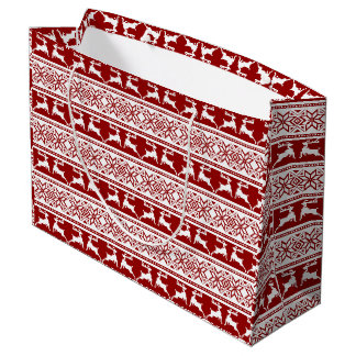 Hässlicher Weihnachtspullover Rentier Große Geschenktüte
