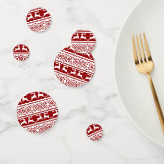 Hässlicher Weihnachtspullover Rentier Konfetti