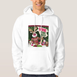Hässlicher Weihnachtspullover Rentiere und Freunde Hoodie