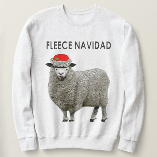 Hässlicher Weihnachtspullover Schaf Sweatshirt (Design vorne)