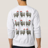 Hässlicher Weihnachtspullover Schaf Sweatshirt (Rückseite)