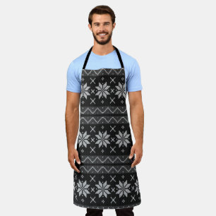 Hässlicher Weihnachtspullover Skandinavischer Stri Schürze