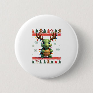 Hässlicher Weihnachtspullover-Stil beleuchtete Sch Button