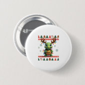 Hässlicher Weihnachtspullover-Stil beleuchtete Sch Button (Vorne & Hinten)
