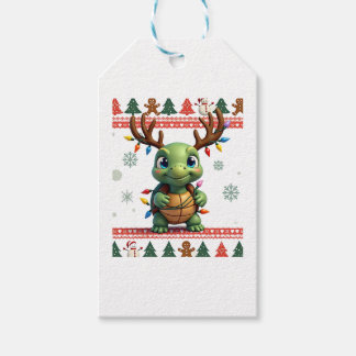 Hässlicher Weihnachtspullover-Stil beleuchtete Sch Geschenkanhänger