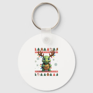 Hässlicher Weihnachtspullover-Stil beleuchtete Sch Schlüsselanhänger