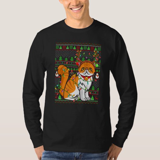 Hässlicher Weihnachtspullover-Stil-Beleuchtung Per T-Shirt (Vorderseite)
