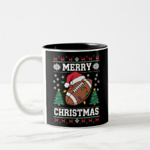 Hässlicher Weihnachtspullover-Stil Santa American Zweifarbige Tasse