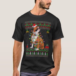 Hässlicher Weihnachtspullover-Stil Santa English B T-Shirt