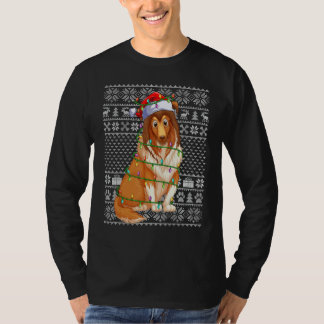 Hässlicher Weihnachtspullover-Stil Santa Shetland T-Shirt