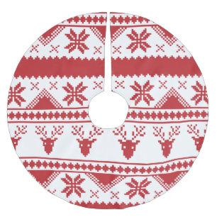 hässlicher Weihnachtspullover Weihnachtsbaum-Unter Polyester Weihnachtsbaumdecke