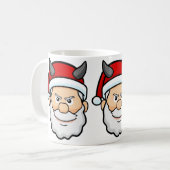 hässlicher Weihnachtssanta Kaffeetasse (Vorderseite Links)