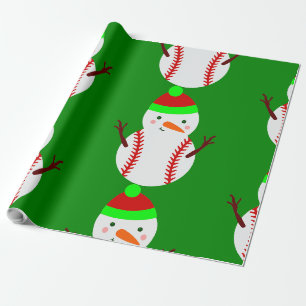 hässlicher Weihnachtsschneemann lustig Geschenkpapier