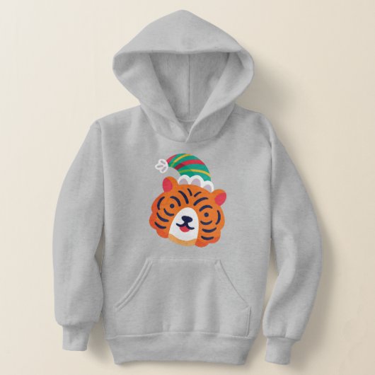 hässlicher Weihnachtstiger-Weihnachtsmann Hoodie (Ablage )