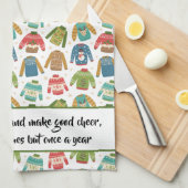 hässliches, aber Niedliches Weihnachts-Weihnachtsk Geschirrtuch (Viertel Falte)