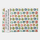 hässliches, aber Niedliches Weihnachts-Weihnachtsk Geschirrtuch (Horizontal)