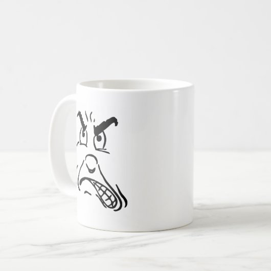 Hässliches Angesicht Kaffeetasse (Vorderseite Links)