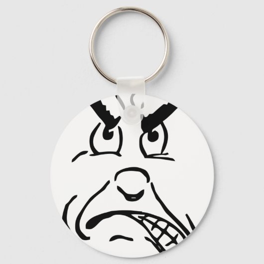 Hässliches Angesicht Schlüsselanhänger (Vorderseite)