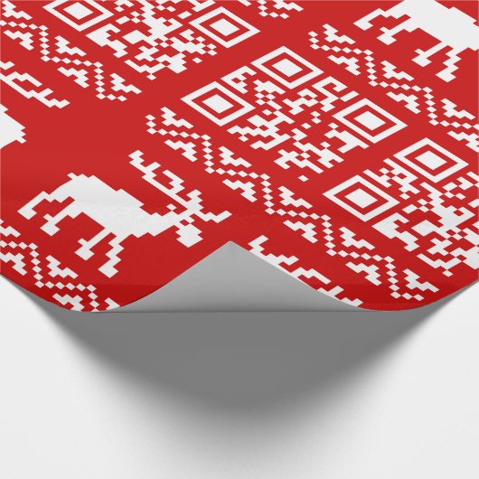 Hässliches Code-guten Rutsch ins Neue Jahr der Geschenkpapier (Ecke)