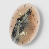 Hässliches Küken Große Wanduhr (Winkel)