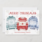 Hässliches Pullover Festliches Weihnachten (Vorderseite)