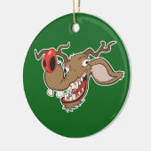 Hässliches Ren Keramik Ornament (Links)