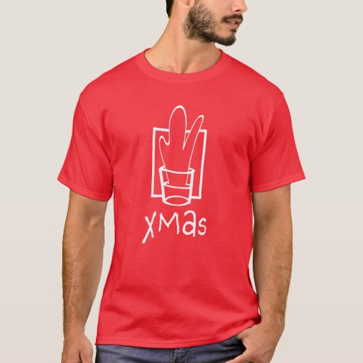 Hässliches rotes Xmas T-Shirt (Vorderseite)