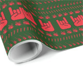 Hässliches SchwermetallweihnachtsPackpapier Geschenkpapier (Rolleneckpunkt)