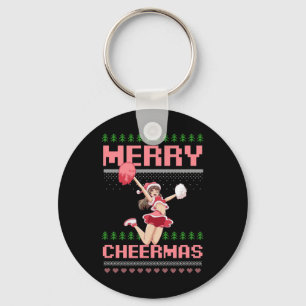 Hässliches Stil Merry Cheermas Design Weihnachten  Schlüsselanhänger