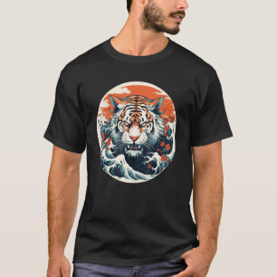Hässliches Tigergesicht für Katzen- und Japanliebh T-Shirt