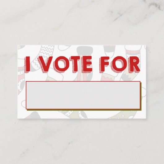 Hässliches Visitenkarte (Rückseite)