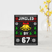 Hässliches Weihnachten 67 Meme Design Lustig Six S Karte (Gelbe Blume)
