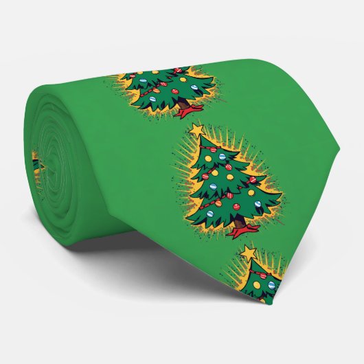 Hässliches Weihnachten Krawatte (Gerollt)