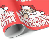 Hässliches Weihnachten schwören Weihnachtsmann Geschenkpapier (Rolleneckpunkt)