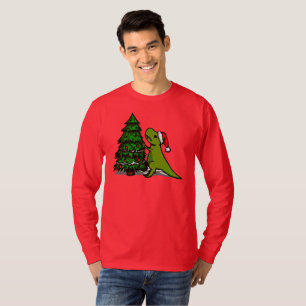 Hässliches Weihnachten T Rex T-Shirt