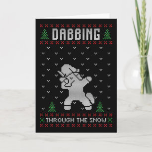 Hässliches Weihnachten Xmas Geschenk Dabbing Einho Karte