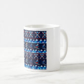 Hässliches Weihnachts-Ski-Muster-Feiertag  Kaffeetasse (VorderseiteRechts)