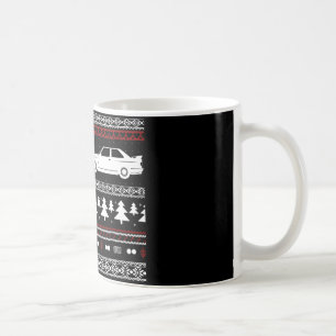 Hässliches Weihnachtseuropäische Sport-Auto-Tass Kaffeetasse