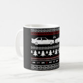 Hässliches Weihnachtseuropäische Sport-Auto-Tasse Kaffeetasse (Vorderseite Links)